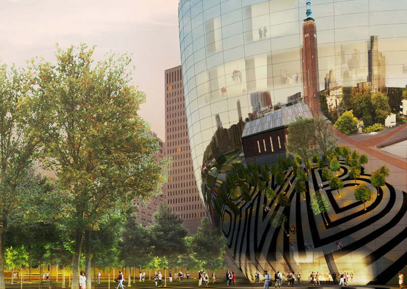 Illustration for article titled This Massive, Mirrored Salad Bowl Will Store a Precious Art Collection